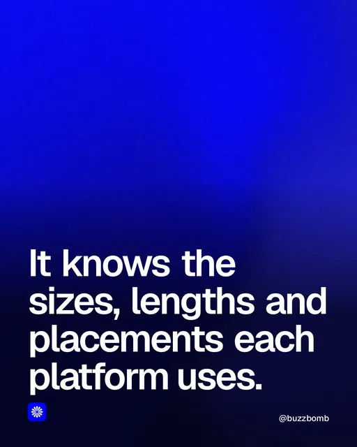 Video for BuzzBomb: "It knows the sizes, lengths and placements each platform uses.". Shader loop, 6.0 s, dark palette.