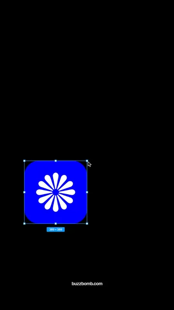 Video for BuzzBomb. Logo motion study, 6.0 s, dark palette.