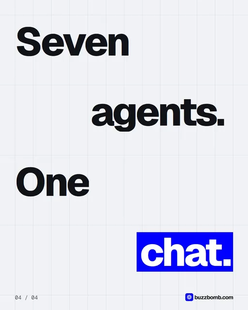 Video for BuzzBomb: "Why a language app's owl took over TikTok.". Kinetic type grid, 6.0 s, light palette.