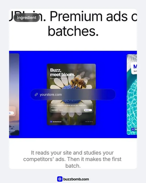 Video for BuzzBomb: "It knows the sizes, lengths and placements each platform uses.". Before after wipe, 6.0 s, light palette.