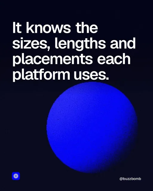 Video for BuzzBomb: "It knows the sizes, lengths and placements each platform uses.". Shader loop, 6.0 s, dark palette.