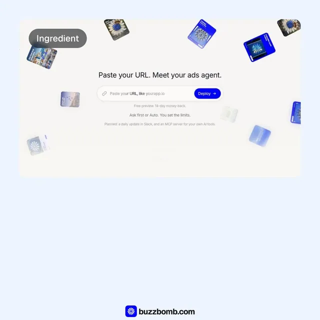 Video for BuzzBomb: "Captions for sound-off viewing". Before after wipe, 6.0 s, light palette.