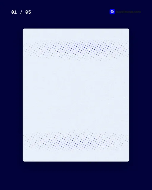 Video for BuzzBomb. Ad flipbook, 7.5 s, light palette.
