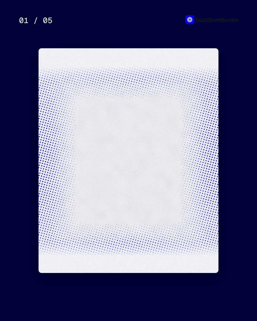 Video for BuzzBomb. Ad flipbook, 7.5 s, light palette.