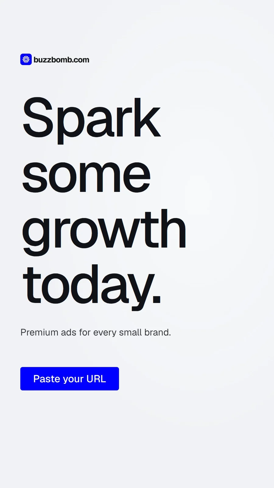 Video for BuzzBomb: "Spark some growth today.". Doc motion loop, 6.0 s, light palette.