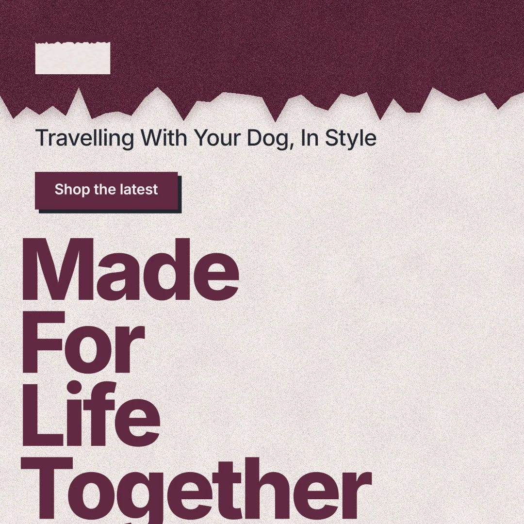 Instagram post for By Teddy: "Made For Life Together". Paper trio style, oversized layout, light palette in pink, red, orange.
