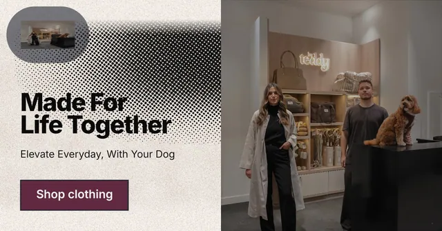 Social ad for By Teddy: "Made For Life Together". Ink sticker style, bottom layout, light palette in grey, black, orange.