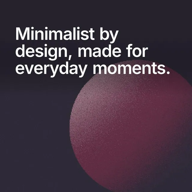 Video for By Teddy: "Minimalist by design, made for everyday moments.". Shader loop, 6.0 s, dark palette.