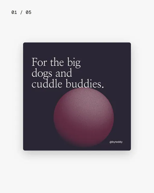 Video for By Teddy. Ad flipbook, 7.5 s, light palette.