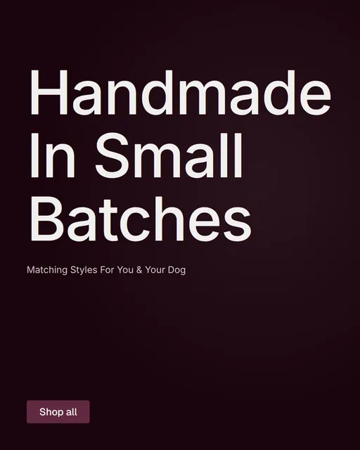 Video for By Teddy: "Handmade In Small Batches". Doc motion loop, 7.0 s, dark palette.