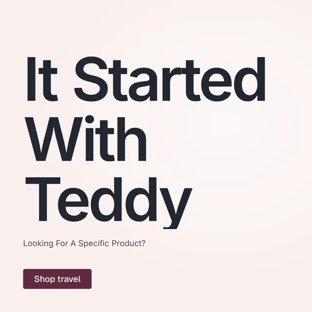Video for By Teddy: "It Started With Teddy". Doc motion loop, 8.0 s, light palette.