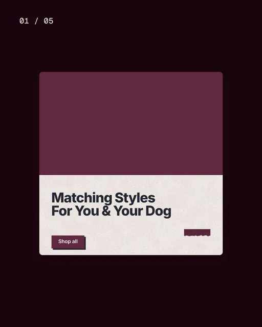 Video for By Teddy. Ad flipbook, 7.5 s, dark palette.
