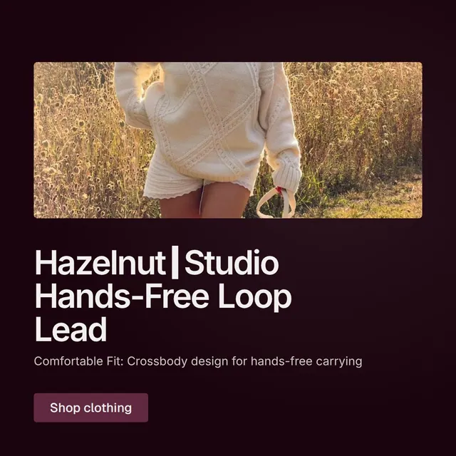Video for By Teddy: "Hazelnut┃Studio Hands-Free Loop Lead". Doc motion loop, 7.0 s, dark palette.
