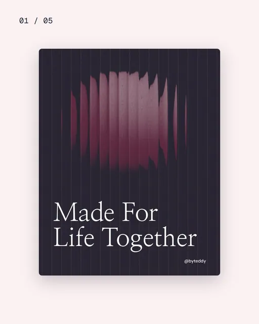 Video for By Teddy. Ad flipbook, 7.5 s, light palette.