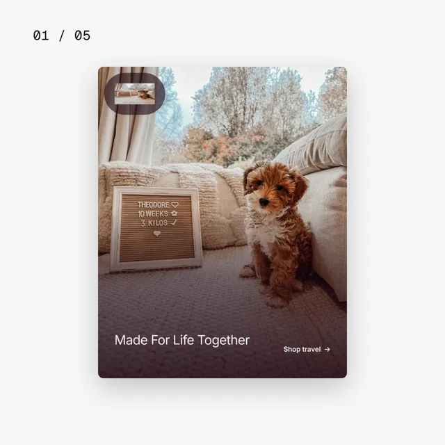 Video for By Teddy. Ad flipbook, 7.5 s, light palette.