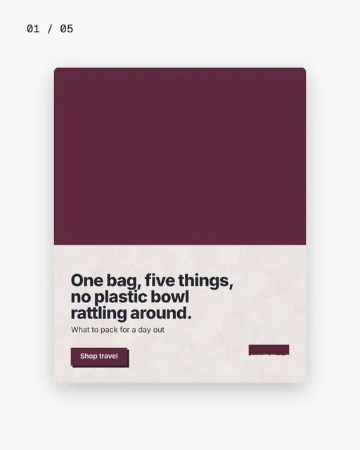 Video for By Teddy. Ad flipbook, 7.5 s, light palette.