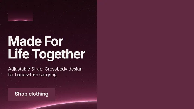 Landscape graphic for By Teddy: "Made For Life Together". Swiss style, bottom layout, dark palette in red, grey.