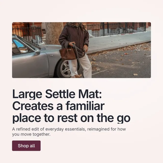 Video for By Teddy: "Large Settle Mat: Creates a familiar place to rest on the go". Doc motion loop, 7.0 s, light palette.
