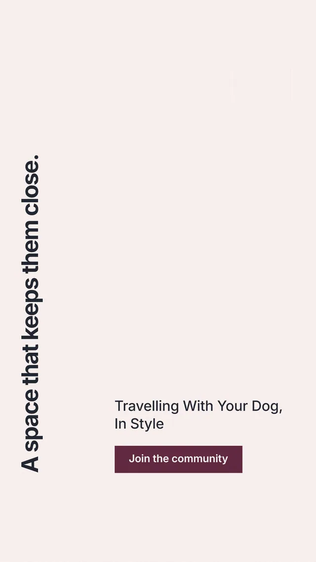 Instagram story for By Teddy: "A space that keeps them close." Swiss style, vertical layout, light palette in white.