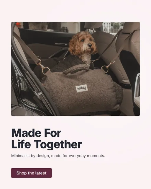 Video for By Teddy: "Made For Life Together". Doc motion loop, 7.0 s, light palette.