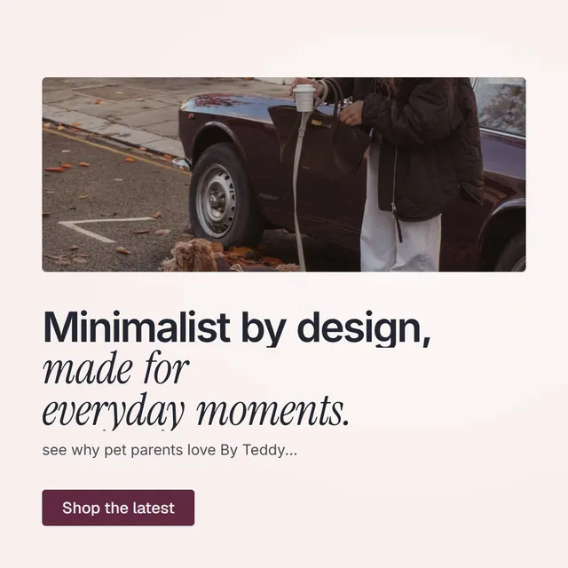 Video for By Teddy: "Minimalist by design, made for everyday moments.". Doc motion loop, 7.0 s, light palette.