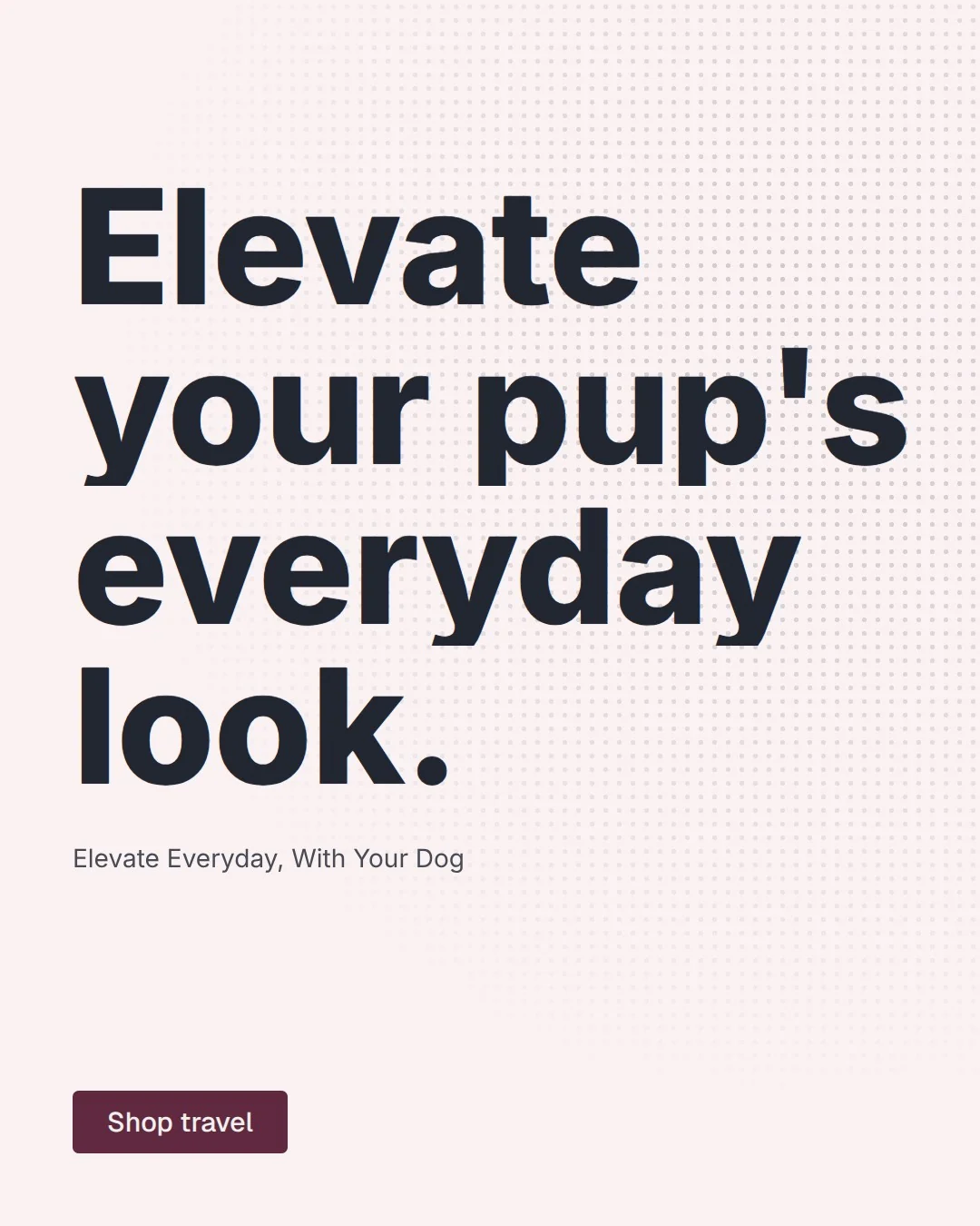 Video for By Teddy: "Elevate your pup's everyday look.". Doc motion loop, 8.0 s, light palette.