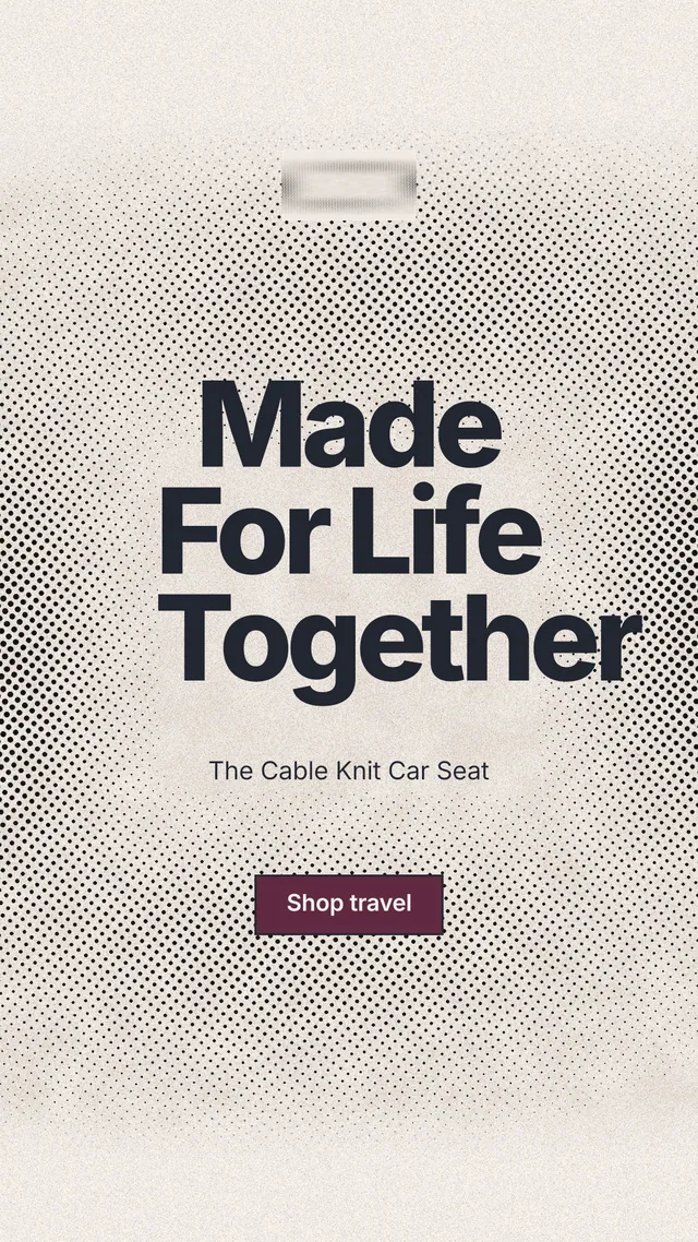 Instagram story for By Teddy: "Made For Life Together". Ink sticker style, centred layout, light palette in grey, orange.