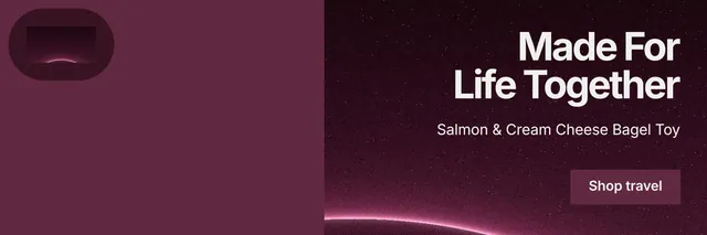 X header for By Teddy: "Made For Life Together". Swiss style, right layout, dark palette in red, black, pink.