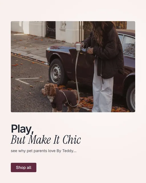 Video for By Teddy: "Play, But Make It Chic". Doc motion loop, 6.0 s, light palette.