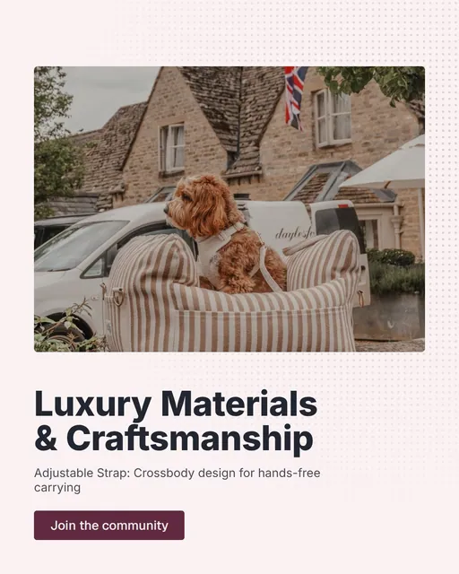 Video for By Teddy: "Luxury Materials & Craftsmanship". Doc motion loop, 6.0 s, light palette.