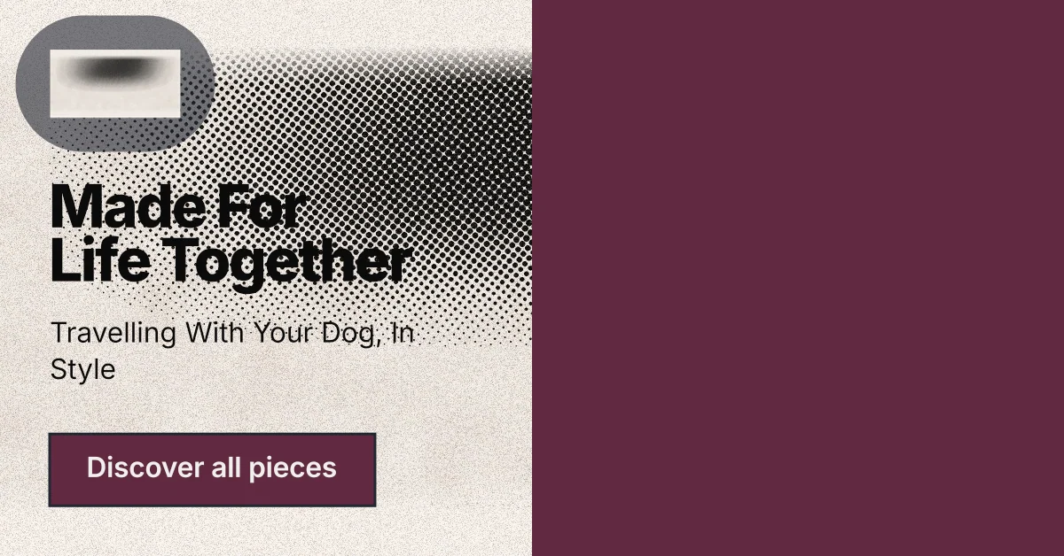 Social ad for By Teddy: "Made For Life Together". Ink sticker style, bottom layout, dark palette in red, orange, grey.