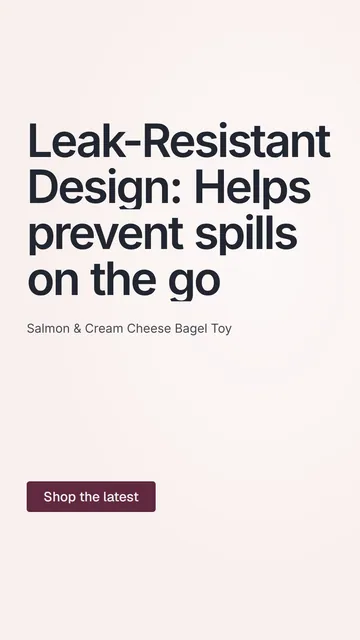 Video for By Teddy: "Leak-Resistant Design: Helps prevent spills on the go". Doc motion loop, 8.0 s, light palette.