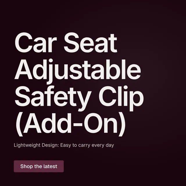 Video for By Teddy: "Car Seat Adjustable Safety Clip (Add-On)". Doc motion loop, 6.0 s, dark palette.