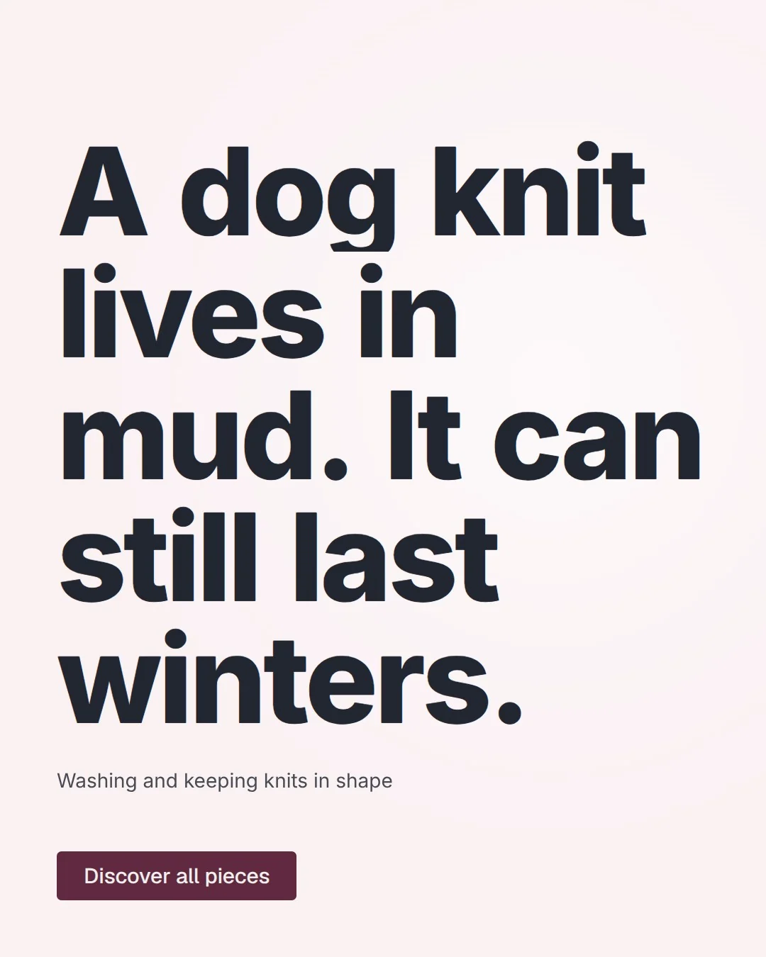 Video for By Teddy: "A dog knit lives in mud. It can still last winters.". Doc motion loop, 8.0 s, light palette.