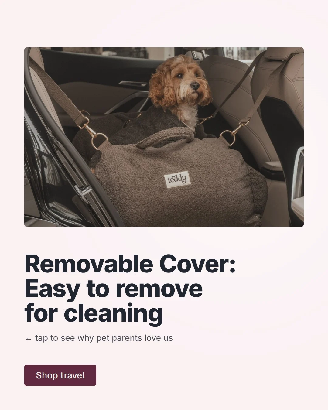 Video for By Teddy: "Removable Cover: Easy to remove for cleaning". Doc motion loop, 6.0 s, light palette.