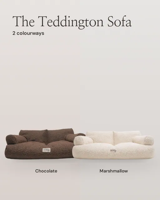 Carousel for By Teddy: Marshmallow | The Teddington Sofa in Marshmallow. Colourway carousel, 4 slides, light palette.