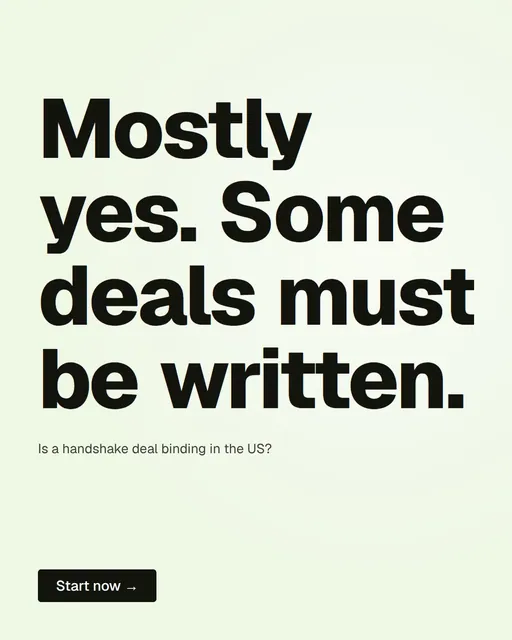 Video for contracts.io: "Mostly yes. Some deals must be written.". Doc motion loop, 8.0 s, light palette.