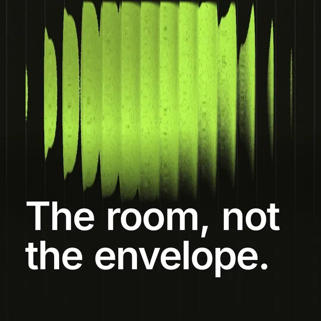 Video for contracts.io: "The room, not the envelope.". Shader loop, 6.0 s, dark palette.