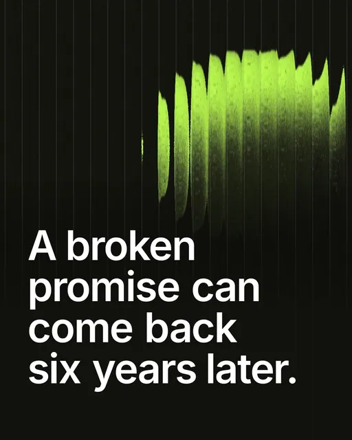 Video for contracts.io: "A broken promise can come back six years later.". Shader loop, 6.0 s, dark palette.