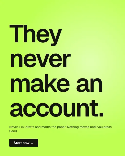 Video for contracts.io: "They never make an account.". Doc motion loop, 7.0 s, light palette.
