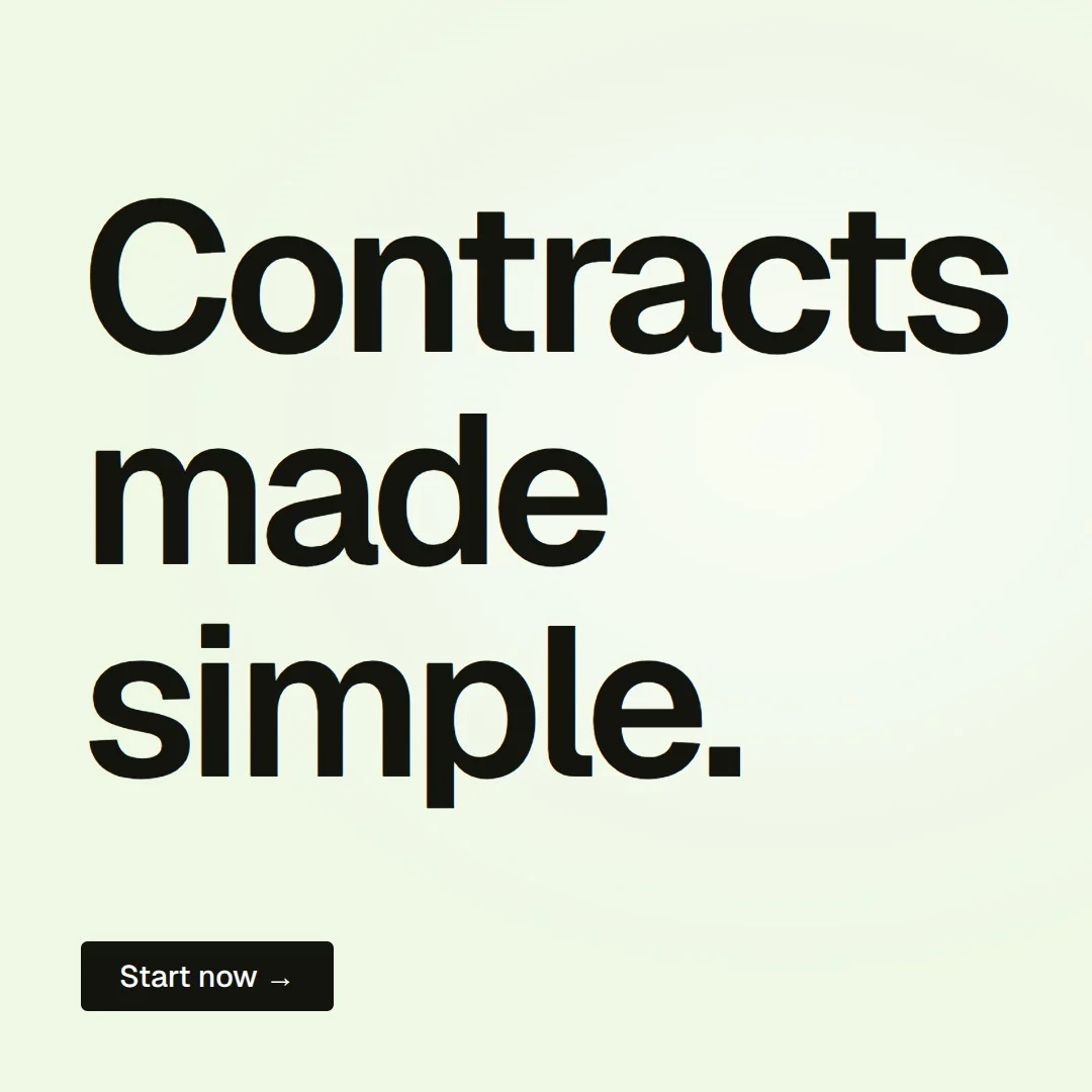 Video for contracts.io: "Contracts made simple.". Doc motion loop, 6.0 s, light palette.