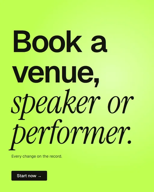 Video for contracts.io: "Book a venue, speaker or performer.". Doc motion loop, 6.0 s, light palette.
