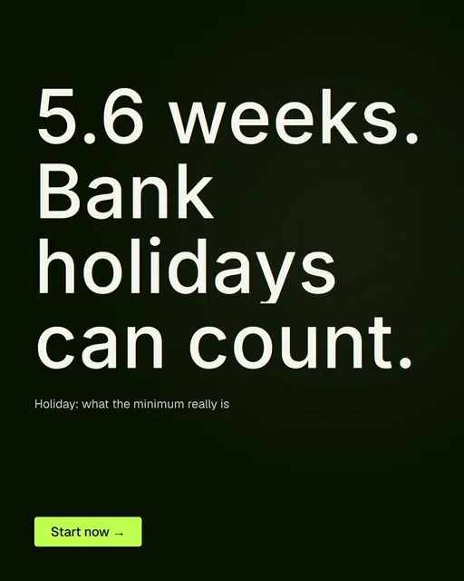 Video for contracts.io: "5.6 weeks. Bank holidays can count.". Doc motion loop, 8.0 s, dark palette.