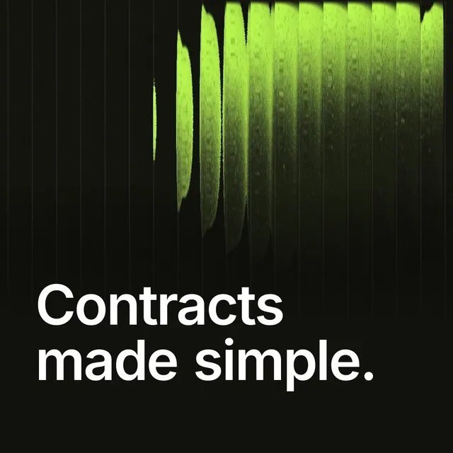 Video for contracts.io: "Contracts made simple.". Shader loop, 6.0 s, dark palette.