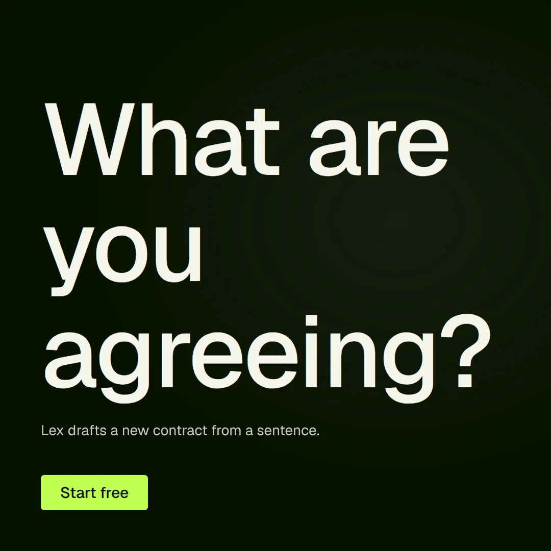 Video for contracts.io: "What are you agreeing?". Doc motion loop, 7.0 s, dark palette.
