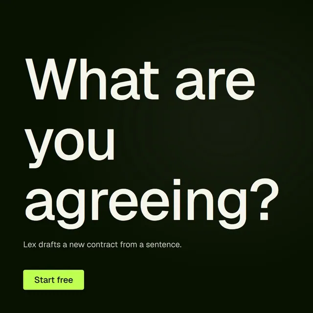 Video for contracts.io: "What are you agreeing?". Doc motion loop, 7.0 s, dark palette.