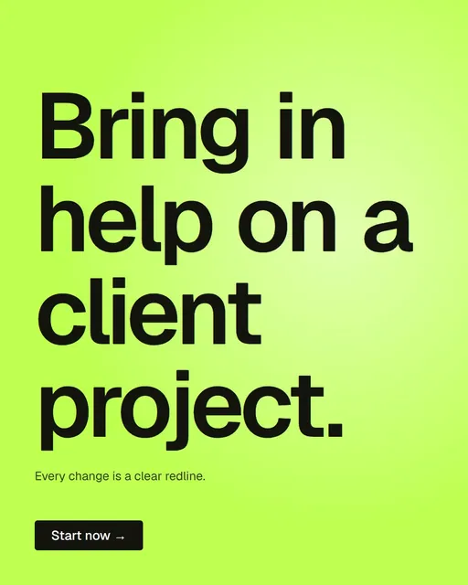 Video for contracts.io: "Bring in help on a client project.". Doc motion loop, 6.0 s, light palette.