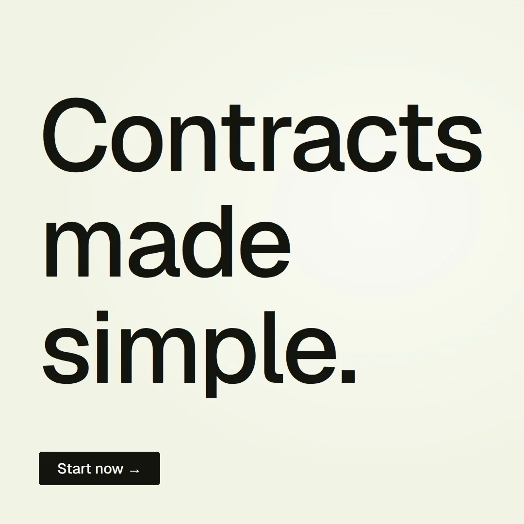 Video for contracts.io: "Contracts made simple.". Doc motion loop, 6.0 s, light palette.