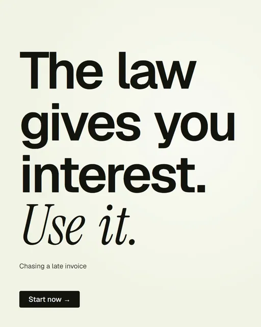 Video for contracts.io: "The law gives you interest. Use it.". Doc motion loop, 6.0 s, light palette.