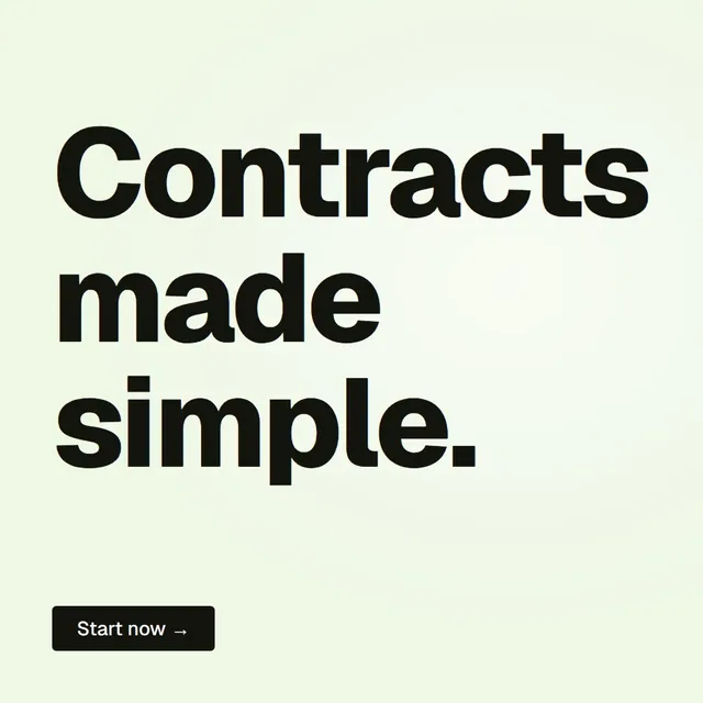 Video for contracts.io: "Contracts made simple.". Doc motion loop, 6.0 s, light palette.